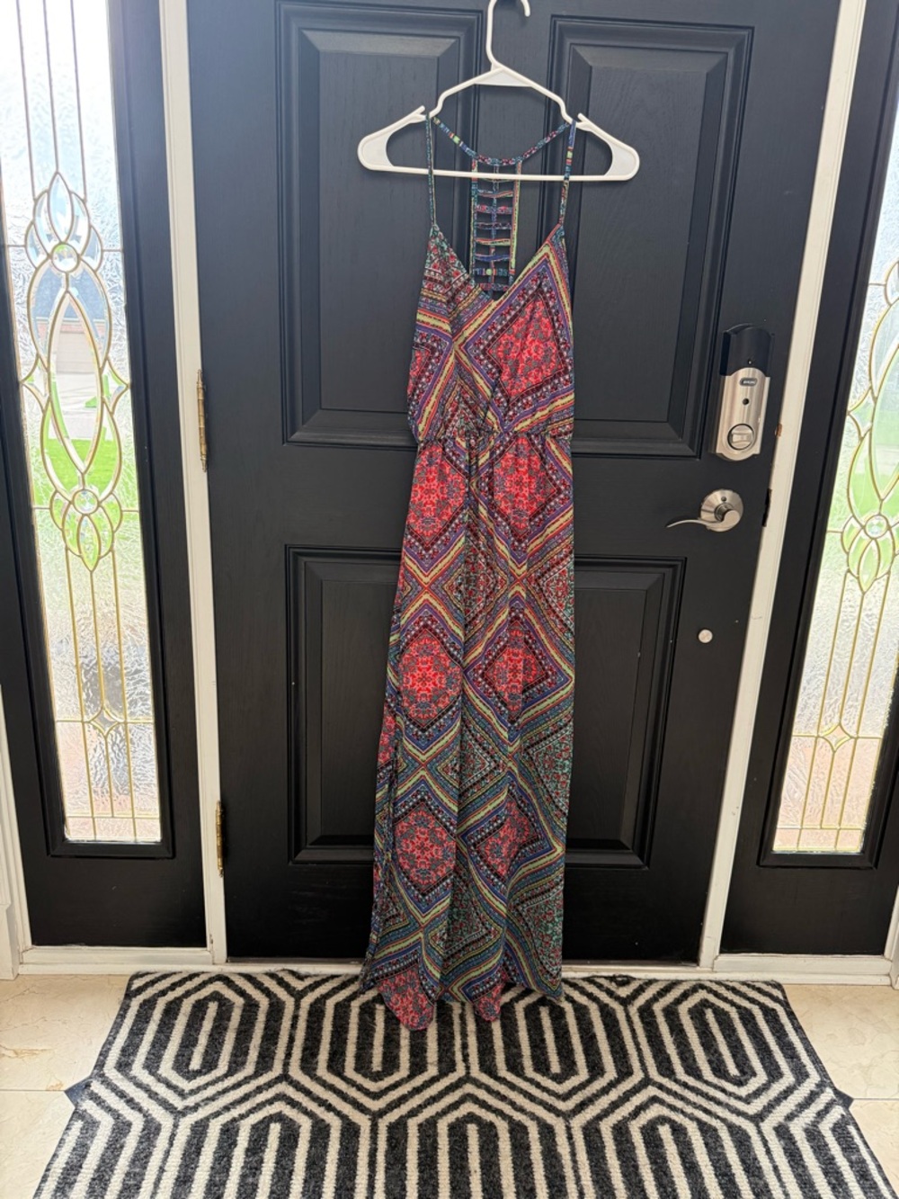 My Michelle Bright Red Strappy Maxi Dress